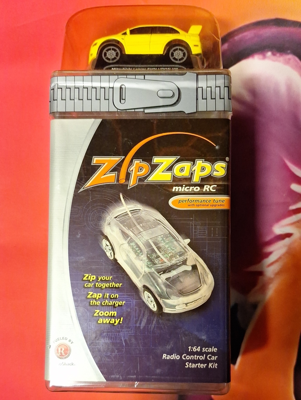 ZipZaps Micro RC Yellow Radio Control Car Starter Kit